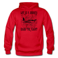 Life Is A Journey - Flight - Black - Gildan Heavy Blend Adult Hoodie - red