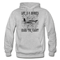 Life Is A Journey - Flight - Black - Gildan Heavy Blend Adult Hoodie - heather gray