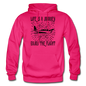 Life Is A Journey - Flight - Black - Gildan Heavy Blend Adult Hoodie - fuchsia