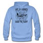 Life Is A Journey - Flight - Black - Gildan Heavy Blend Adult Hoodie - carolina blue