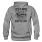 Life Is A Journey - Flight - Black - Gildan Heavy Blend Adult Hoodie - graphite heather