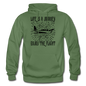 Life Is A Journey - Flight - Black - Gildan Heavy Blend Adult Hoodie - military green