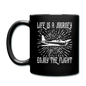 Life Is A Journey - Flight - White - Full Color Mug - black