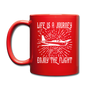 Life Is A Journey - Flight - White - Full Color Mug - red