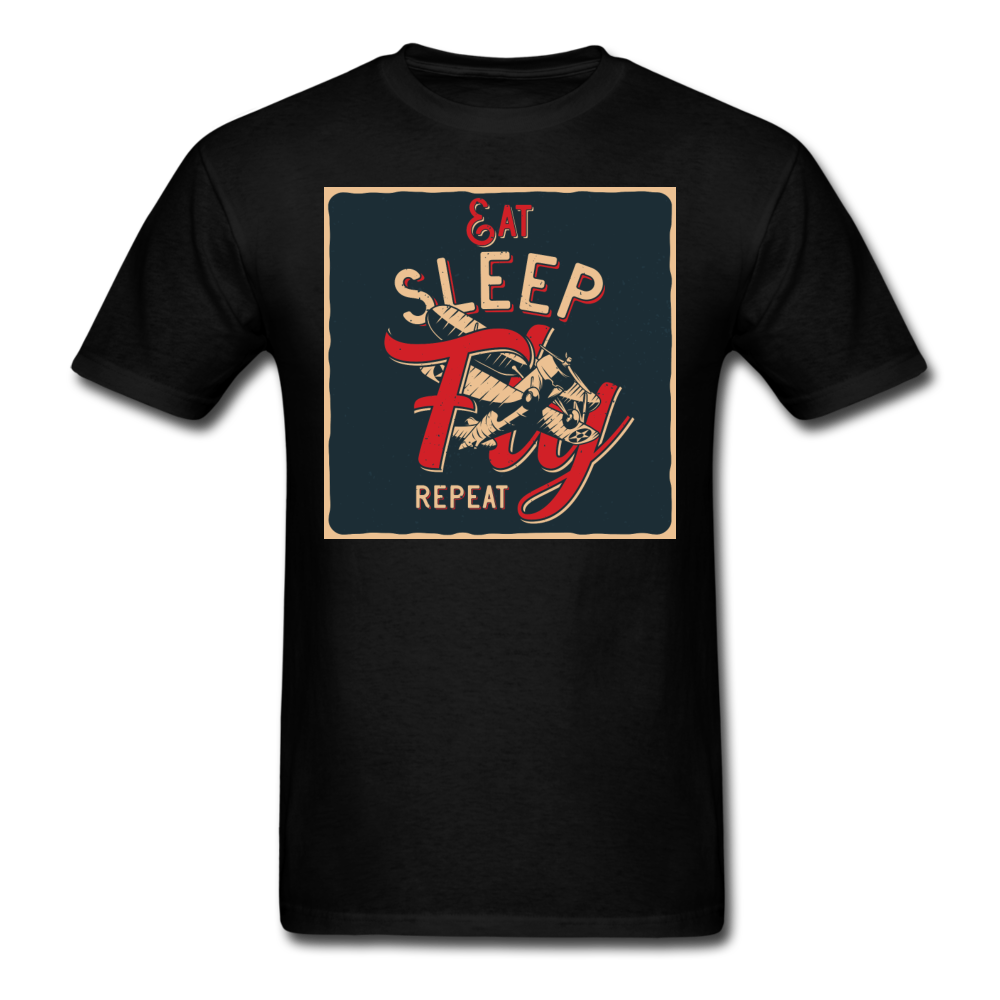 Eat Sleep Fly Repeat - Unisex Classic T-Shirt - black