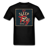 Eat Sleep Fly Repeat - Unisex Classic T-Shirt - black