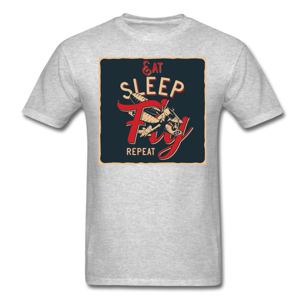 Eat Sleep Fly Repeat - Unisex Classic T-Shirt - heather gray