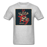 Eat Sleep Fly Repeat - Unisex Classic T-Shirt - heather gray