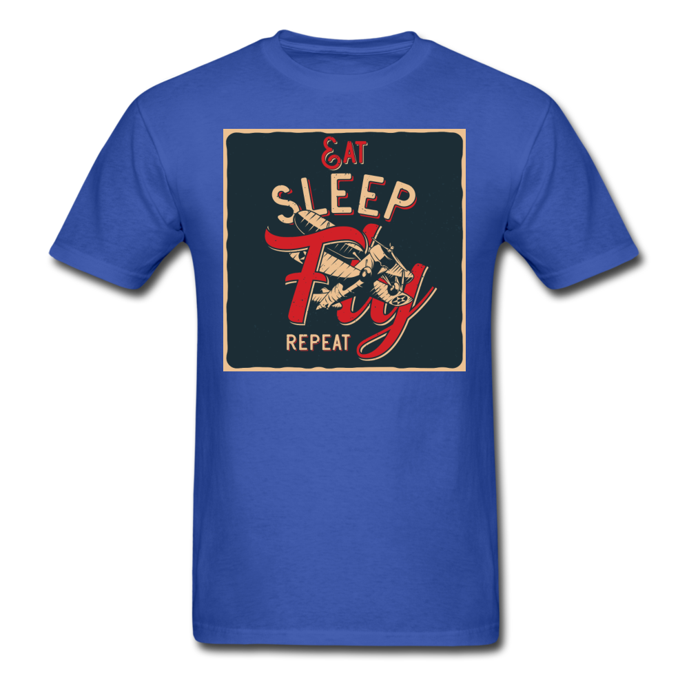 Eat Sleep Fly Repeat - Unisex Classic T-Shirt - royal blue