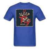 Eat Sleep Fly Repeat - Unisex Classic T-Shirt - royal blue