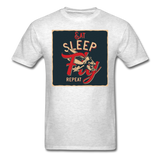 Eat Sleep Fly Repeat - Unisex Classic T-Shirt - light heather gray
