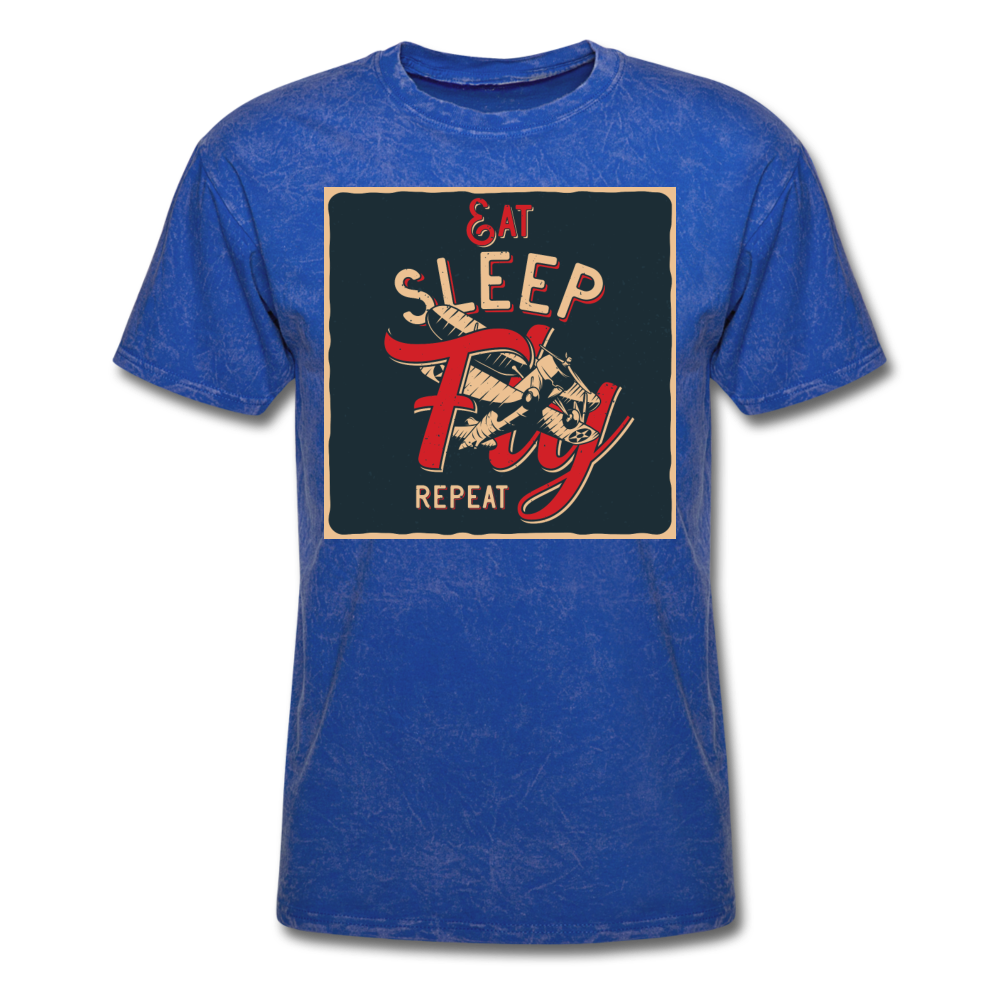 Eat Sleep Fly Repeat - Unisex Classic T-Shirt - mineral royal