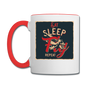 Eat Sleep Fly Repeat - Contrast Coffee Mug - white/red