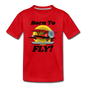 Born To Fly - Red Biplane - Kids' Premium T-Shirt - red