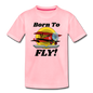 Born To Fly - Red Biplane - Kids' Premium T-Shirt - pink