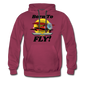 Born To Fly - Red Biplane - Men’s Premium Hoodie - burgundy