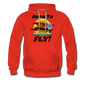 Born To Fly - Red Biplane - Men’s Premium Hoodie - red