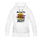 Born To Fly - Red Biplane - Women’s Premium Hoodie - white