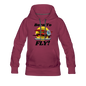 Born To Fly - Red Biplane - Women’s Premium Hoodie - burgundy