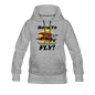 Born To Fly - Red Biplane - Women’s Premium Hoodie - heather gray