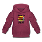 Born To Fly - Red Biplane - Kids‘ Premium Hoodie - burgundy