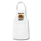 Born To Fly - Red Biplane - Adjustable Apron - white