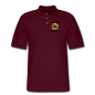 Born To Fly - Red Biplane - Men's Pique Polo Shirt - burgundy