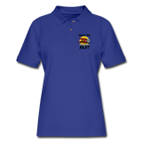Born To Fly - Red Biplane - Women's Pique Polo Shirt - royal blue