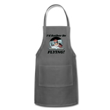 I'd Rather Be Flying - Women - Adjustable Apron - charcoal