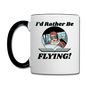 I'd Rather Be Flying - Women - Contrast Coffee Mug - white/black