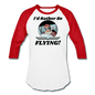 I'd Rather Be Flying - Women - Baseball T-Shirt - white/red