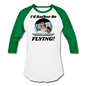 I'd Rather Be Flying - Women - Baseball T-Shirt - white/kelly green