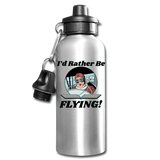 I'd Rather Be Flying - Women - Water Bottle - silver