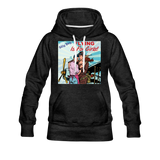 Flying Is For Girls - Women’s Premium Hoodie - charcoal gray