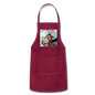 Flying Is For Girls - Adjustable Apron - burgundy