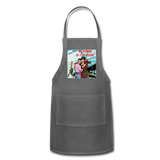 Flying Is For Girls - Adjustable Apron - charcoal