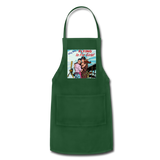 Flying Is For Girls - Adjustable Apron - forest green