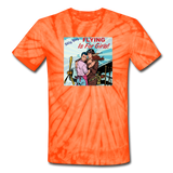 Flying Is For Girls - Unisex Tie Dye T-Shirt - spider orange