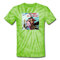 Flying Is For Girls - Unisex Tie Dye T-Shirt - spider lime green