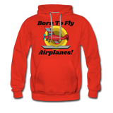 Born To Fly - Airplanes - Men’s Premium Hoodie - red