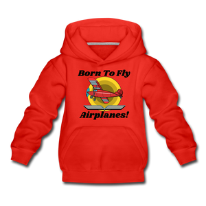 Born To Fly - Airplanes - Kids‘ Premium Hoodie - red