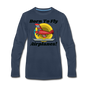 Born To Fly - Airplanes - Men's Premium Long Sleeve T-Shirt - navy