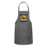 Born To Fly - Airplanes - Adjustable Apron - charcoal