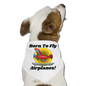 Born To Fly - Airplanes - Dog Bandana - white