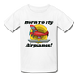 Born To Fly - Airplanes - Hanes Youth Tagless T-Shirt - white