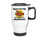 Born To Fly - Airplanes - Travel Mug - white