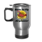 Born To Fly - Airplanes - Travel Mug - silver