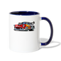 Hot Rod - Retro - Contrast Coffee Mug - white/cobalt blue