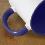 Hot Rod - Retro - Contrast Coffee Mug - white/cobalt blue