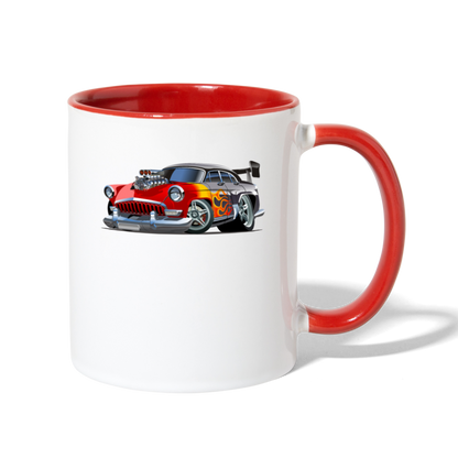 Hot Rod - Retro - Contrast Coffee Mug - white/red